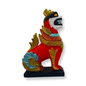 Arnels Ceramic Chinese Temple Guard Foo Dog Figurine Vintage Mold Statue​